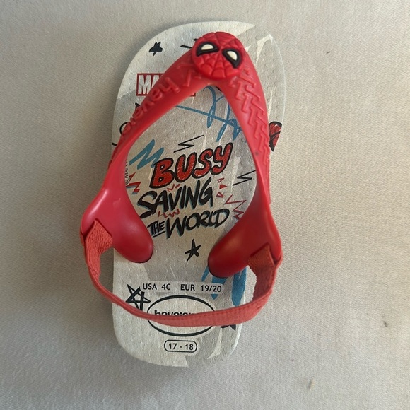 Havaianas NWOT Spiderman Flip Flops Stylish Sandals - Picture 4 of 5